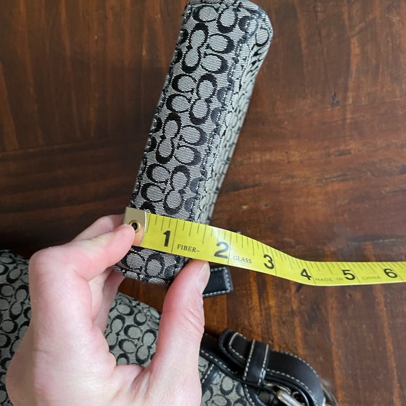 VTG. COACH Women’s Sig. Monogram F3M-6376 Crossbody Handbag Purse w/ Coin Holder - Picture 15 of 15